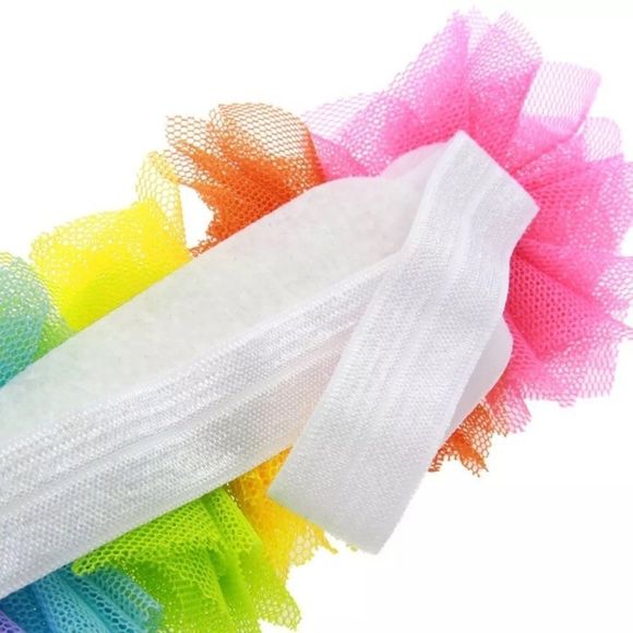 Floral Rainbow Elastic Headband Infant Toddler - Picture 3 of 8